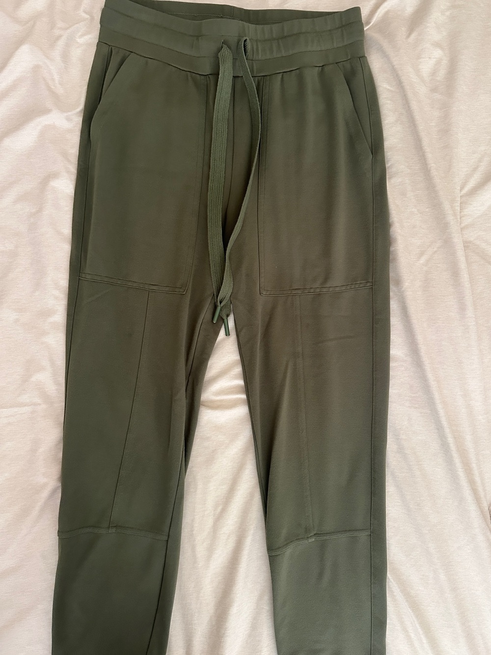 CAbi Olive Green Drawstring Joggers